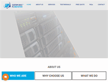 Tablet Screenshot of custombuiltpcandrepair.com